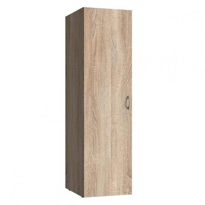 Colonne de rangement LUND penderie chêne naturel - 45x54 cm - 1 porte, étagère et tringle penderie_0