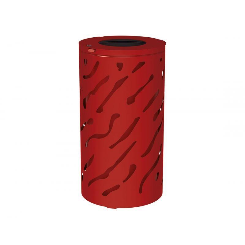 Corbeille Venise 80 litres - acier et tôle découpée - fabrication française_0