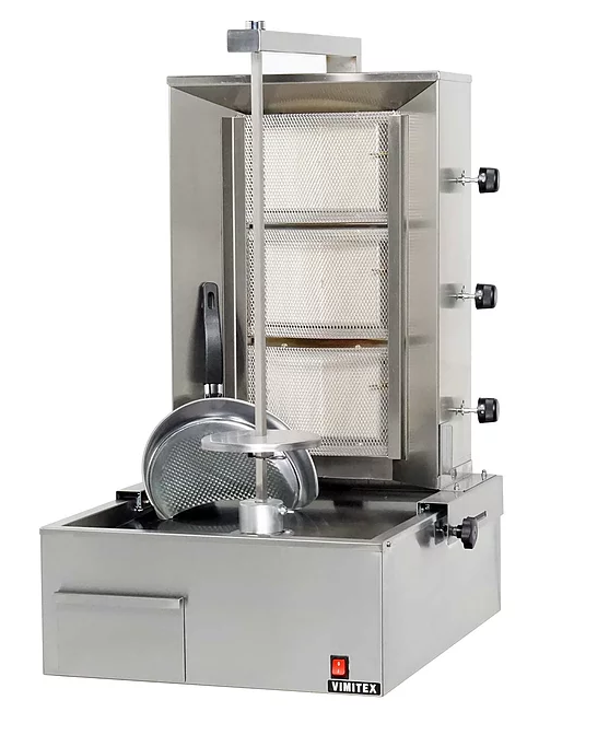 Doner Kebab Grill  gaz infrarouges 3 brûleurs 40 kg VIMITEX 903 TR_0