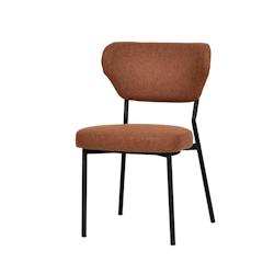 Essentials Chaise empilable - Lot de 2 - Tissu ignifuge - Marron - Duko - Veba - marron 51023_0