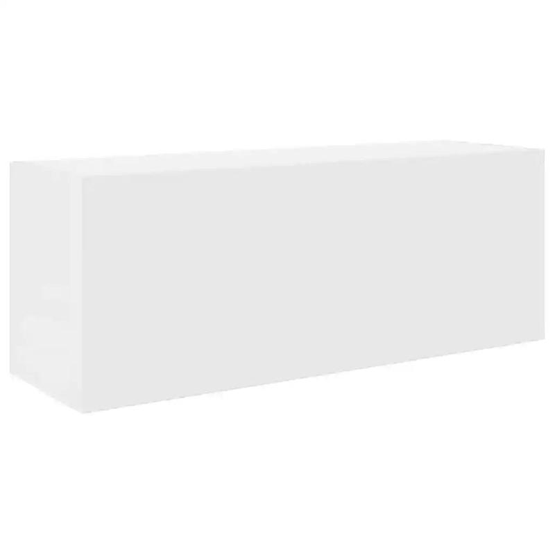 Helloshop26 - Armoire murale de bain blanche pratique minimaliste 80 x 25 x 30 cm en bois d'ingénierie blanc 02_0051269 - blanc Bois massif 300023682_0