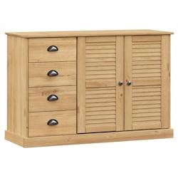 Helloshop26 - Buffet bahut commode armoire meuble de rangement organisateur cuisine salle de séjour salon avec tiroirs 113 x 40 x 75 02_0030134 - 300_0