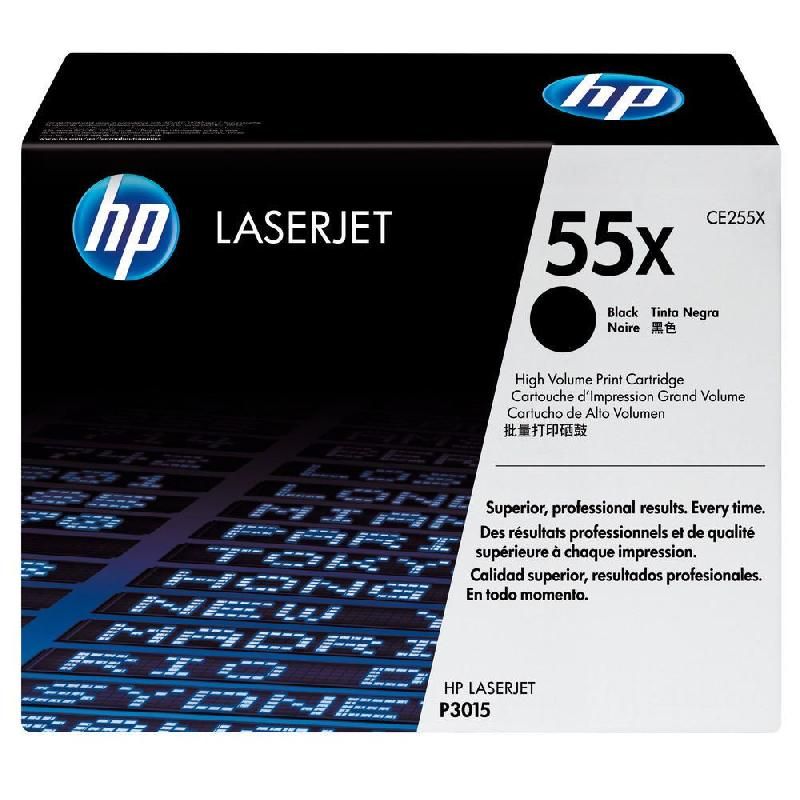 HEWLETT PACKARD TONER ORIGINAL 55X (CE255X) - COULEUR: NOIR