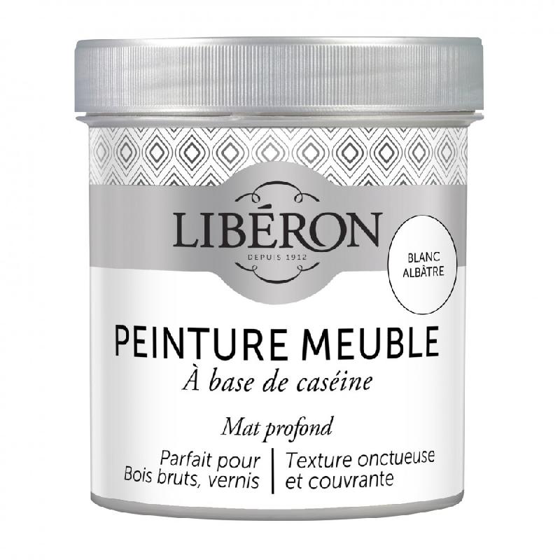 Peinture meuble et boiserie caséine LIBERON blanc albâtre mat 0.5 l_0