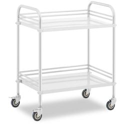 Steinberg Systems - Steinberg Systems SBS-LF-143 Chariot médical INOX 2 tablettes de 63 x 40 x 12,5 cm 20 kg Chariot médical avec tiroir Chariot - a_0