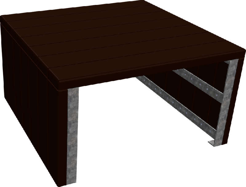 Table basse Kizh (0.9m) - Espace Renard fabricant et installateur - Réf : KI16_0