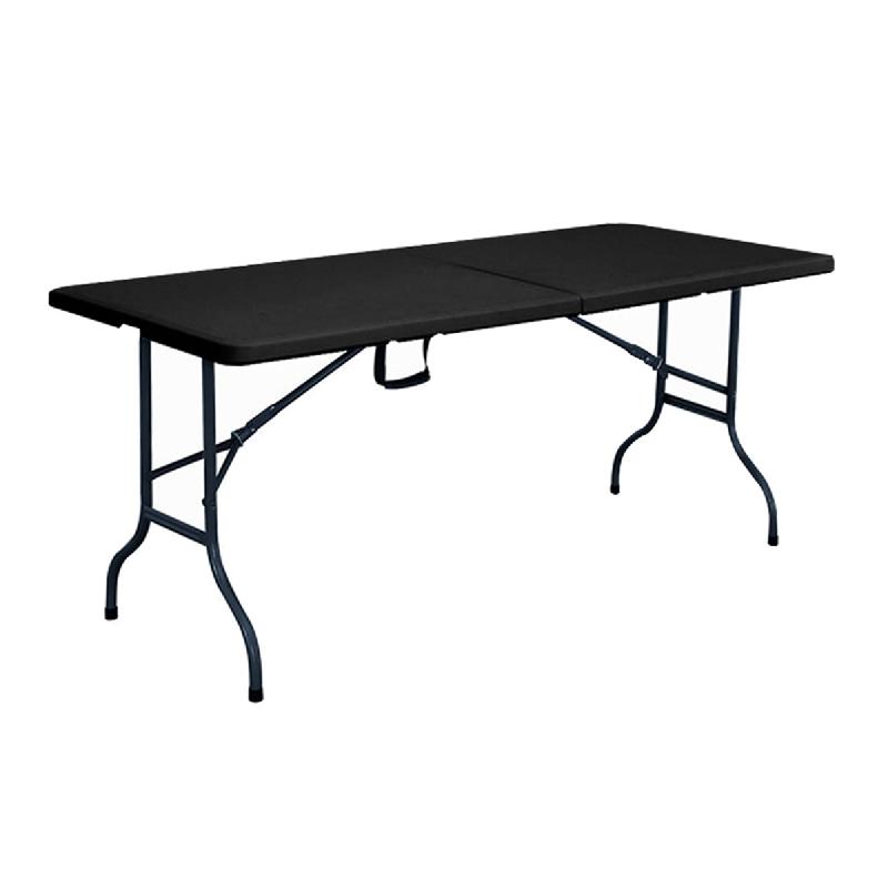 Table Pliante d'Appoint Rectangulaire Noire - Table de Camping 6