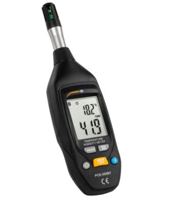 Thermo-Hygromètre portatif avec bluetooth, format de poche, pour mesurer la température ambiante, l'humidité relative,... - PCE-555BT - PCE INSTRUMENTS_0