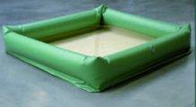 Bassin de rétention gonflable - tissu polyester enduit PVC 1100 g/m² - dimensions 2,55m x 2m_1