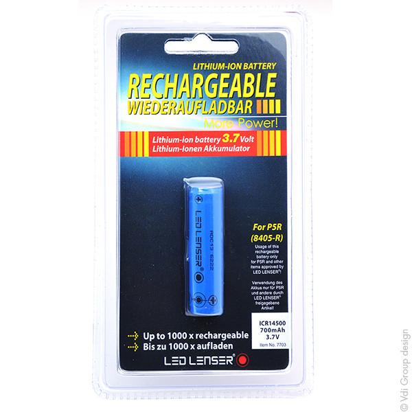 Batterie LEDLENSER pour lampes torches P5R CORE, P5R WORK, P5R, P5R.2, i5R, ML4 - Lithium-ion 3.7V 700mAh_0