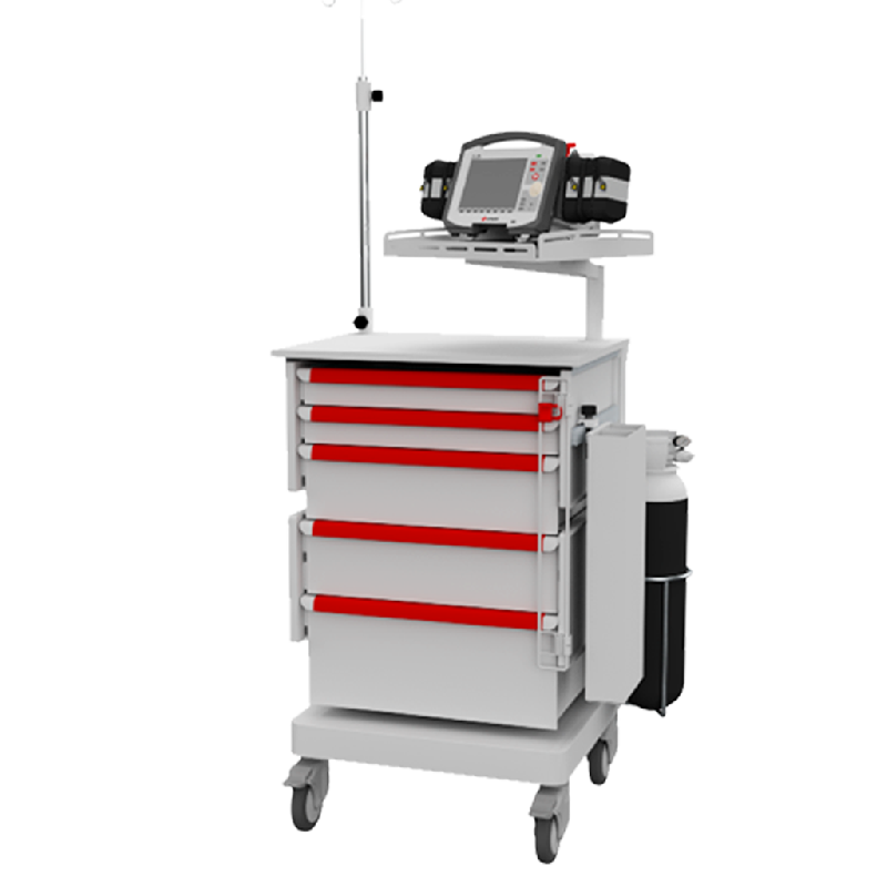 Chariot d'urgences HMS-CLS2210 - Chariot de soin hospitalier_0