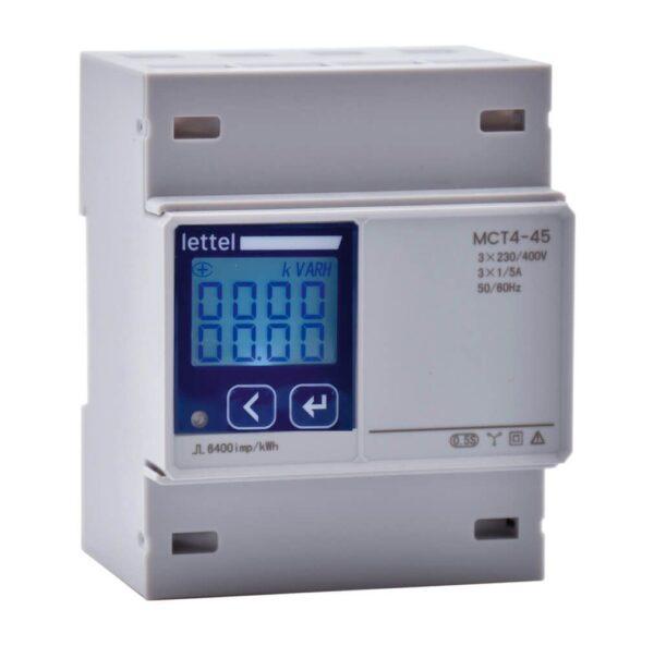 Compteur d'énergie multi-mesures triphasé CT 1/5A - Communication Modbus - LETTEL - MCT4-35_0