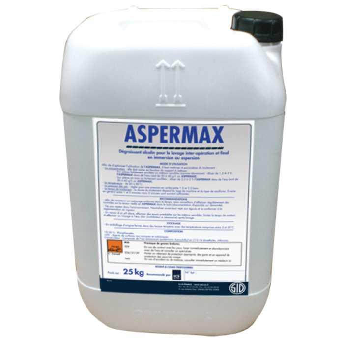 Détergent alcalin pour le lavage inter-opération et final en aspersion ou en immersion aspermax_0