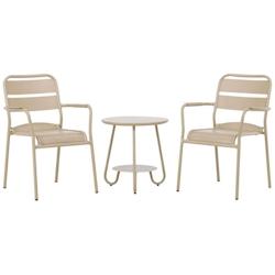Ensemble table et 2 chaises en aluminium Faro Cafe Venture Home - beige 7340220811615_0