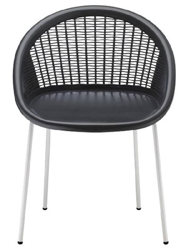 Fauteuil Candy - coque en technopolymère et pieds en métal époxy_0