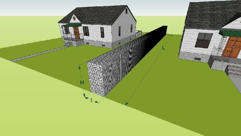 Gabions - Mur de séparation pour aménagement intérieur et extérieur_0