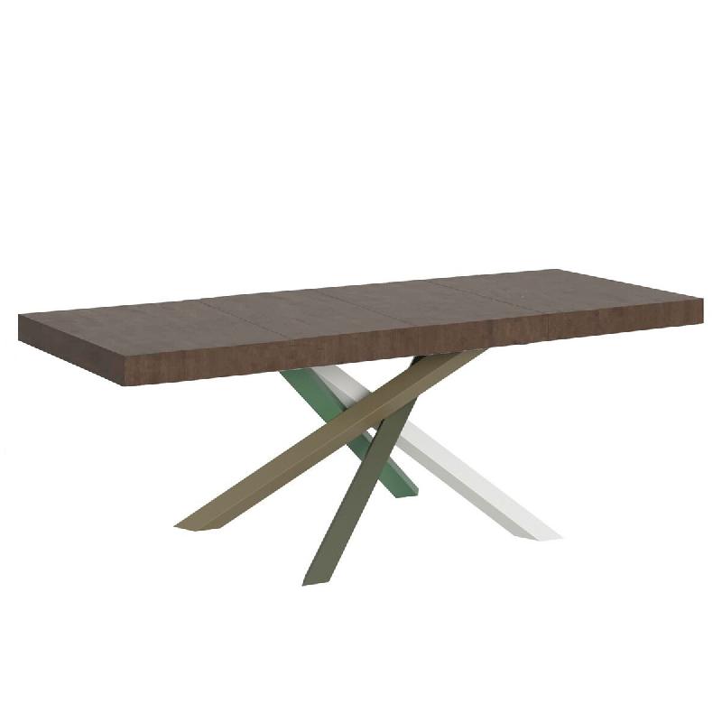Itamoby Table Extensible 200/304X90 Cm Volantis Premium Pieds Multicolores En Noyer 4/A - marron VE200PRE4AALL-NC_0