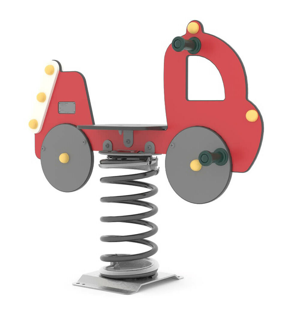 Jeux sur ressort - camion de pompier LD1VR2900 - pour enfants dès 1,5 an_0