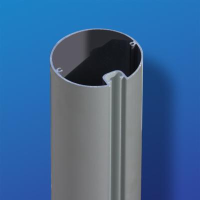 Mât aluminium brut à gorge - Ø 90 mm - Coupe sur mesure jusqu'à 1 mètre_0