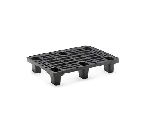 Palette plastique recyclé emboîtable avec 6 plots - Charge dynamique allant jusqu'à 300 Kg - EMB68N/PP/6P_0