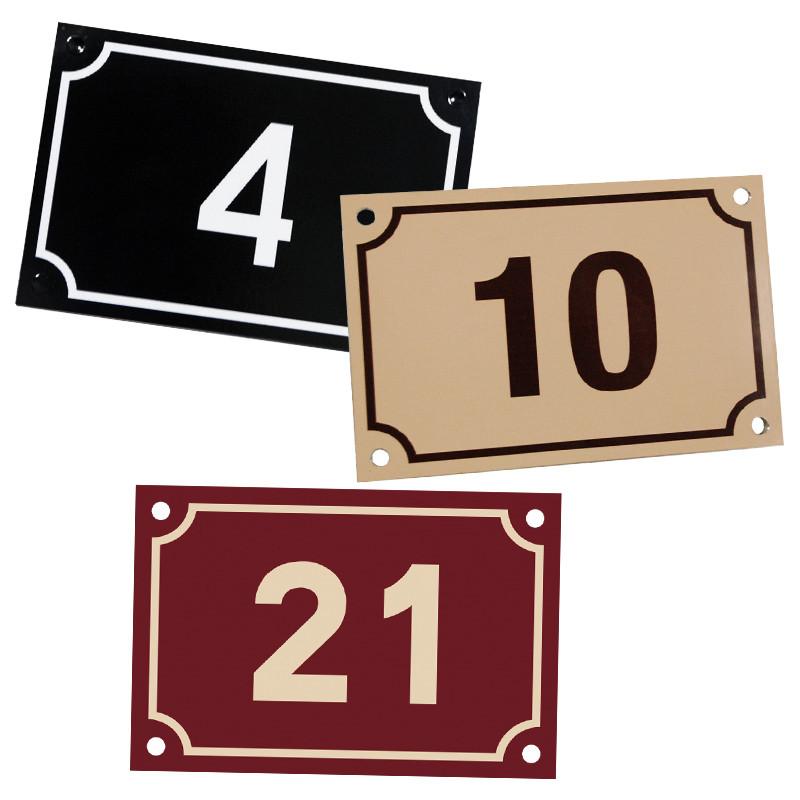 Panneau et plaques d'informations numéro de maison - personnalisables et durables_0