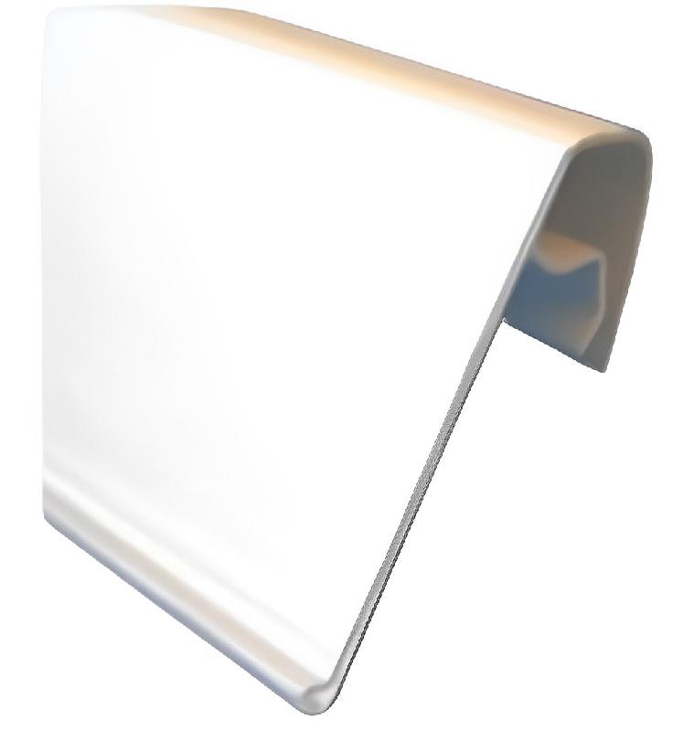 Porte étiquette pour corbeille fil - Longueur 120, 950, 1280 mm - Hauteur 40 mm - Couleur Blanc_0