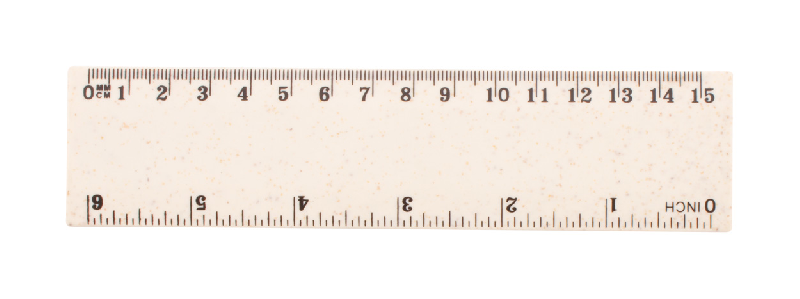 Règle en plastique écologique - 15 cm - en paille de blé - couleur naturelle_0