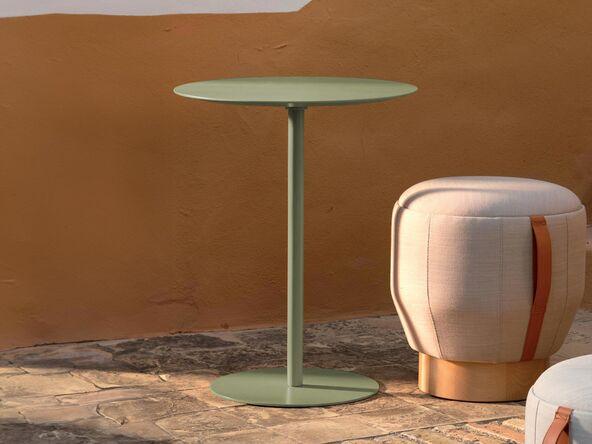 Table d'appoint Nota ronde avec réglage en hauteur_0