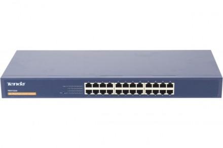 Switch fanless Tenda TEH1224 - 24 ports 10/100 - Web manageable avec VLAN, QoS et IGMP_0