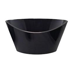 VASCELLA Barquette à frites PP noir panino 14 x 9,1 x 7,5 cm (100 unités) - noir plastique V123246_0