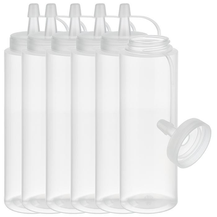APS Set de 6 flacons verseurs souples, 260 ml, incolore - transparent plastique 93250_0