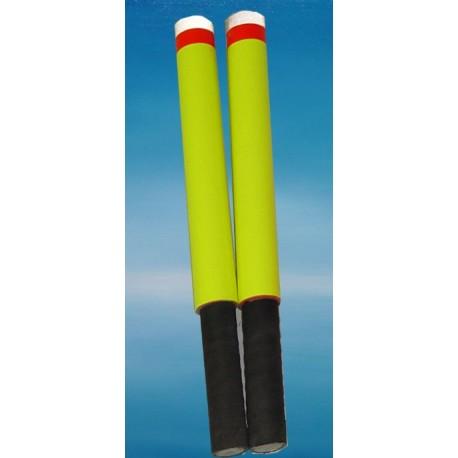 Bâtons de jour jaune fluo 40 cm (lot de 2)_0