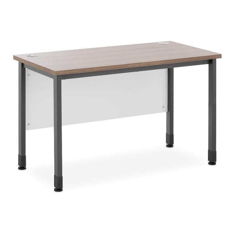 BUREAU INFORMATIQUE ORDINATEUR 120 X 60 CM MARRON GRIS 14_0005960_0