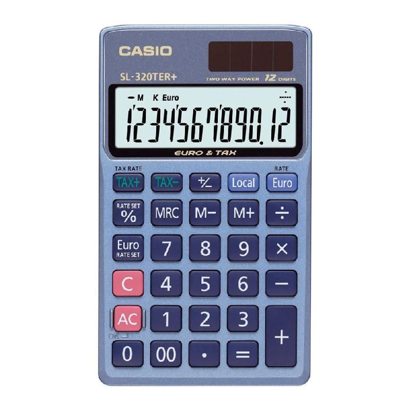 CASIO CALCULATRICE DE BUREAU CASIO - SL320TER - 12 CHIFFRES