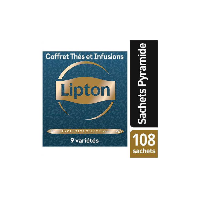 Lipton coffret Thés et Infusions, Sélection Lipton Feel Good, 12