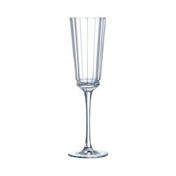 6 flûtes à Champagne 17cl Macassar - Cristal d'Arques - Verre ultra transparent au design vintage - transparent 0883314898996_0