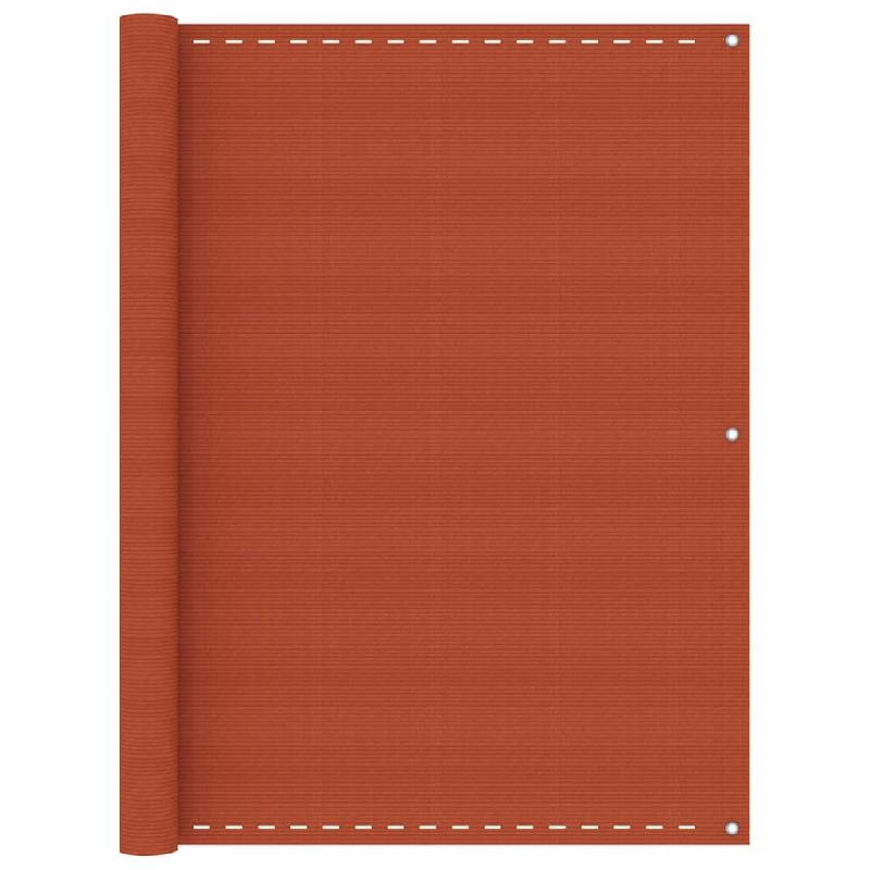 ÉCRAN DE BALCON BRISE PARE VUE PROTECTION CONFIDENTIALITÉ 120 X 500 CM PEHD ORANGE 02_0010289_0