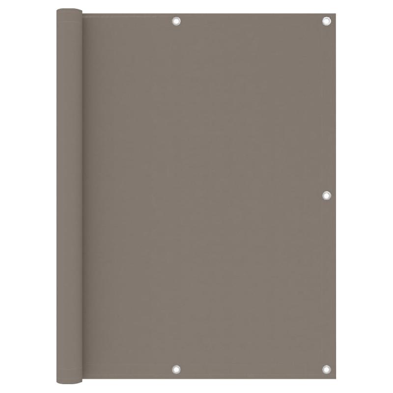 ÉCRAN DE BALCON BRISE PARE VUE PROTECTION CONFIDENTIALITÉ TAUPE 120 X 500 CM TISSU OXFORD 02_0010376_0