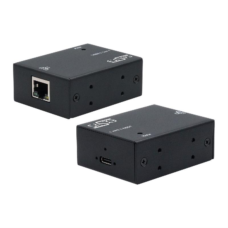 EXSYS EX-13020HMV USB 3.2 type C vers Ethernet 1 Gigabit, kit rail DIN inclus_0