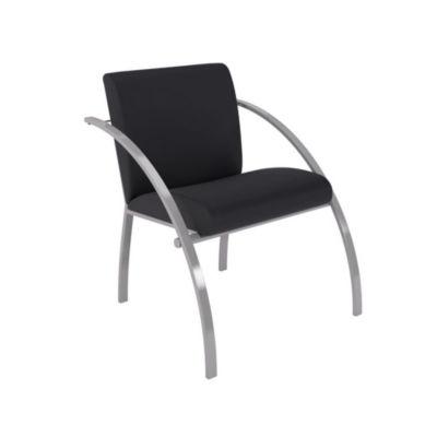 Fauteuil d'accueil Eva vinyle non feu M1 - Noir_0