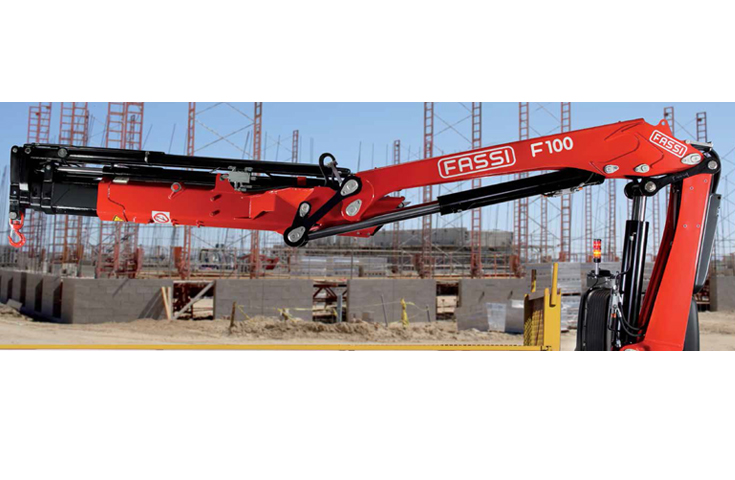 Grue auxiliaire Fassi F100B.2 xe-dynamic - capacité de levage jusqu'à 9,40 tm - bras hydraulique jusqu'à 16,55 m_0