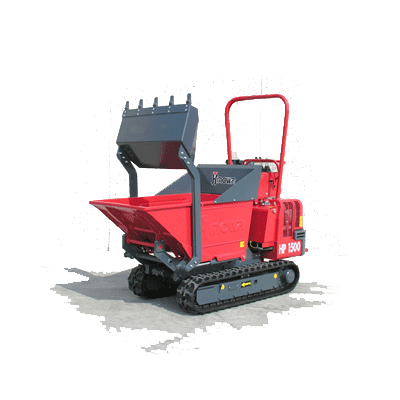 Mini-dumper sur chenilles Hinowa HP 1500 - capacité 1500 kg - moteur diesel Yanmar 24 HP_0