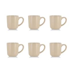 Novastyl - Lot 6 Mugs Arita 38cl En Gres Beige - beige Grès 3256391039960_0