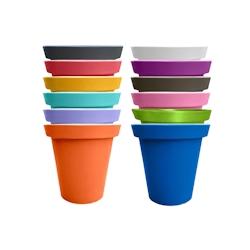 PLAST'UP ROTOMOULAGE Pot de fleurs rond xxl delight 200l - lot de 12 - MULTI - multicolore 0637962080773_0