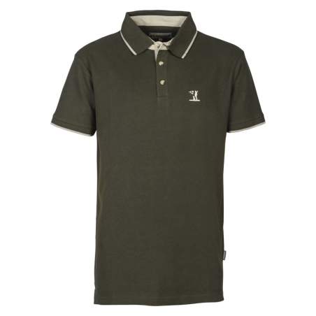 Polo de chasse brodé 100% coton piqué 240 g/m² - Manches courtes - Percussion 1599_0