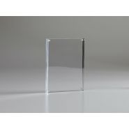 Pv1017 - porte-visuel de comptoir aimanté luxe - Pluxi - hauteur totale 170 mm, format A6, plexiglas transparent_0