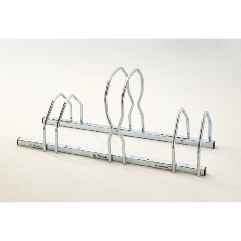 Râtelier pour 3 vélos - Compatible pneus de 40 à 122mm - Fixation murale ou au sol - Rolléco_0