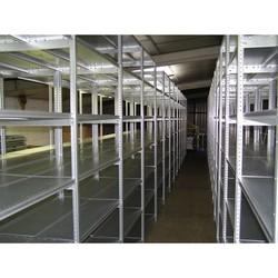Rayonnage tôlé modulable galvanisé - H : 2.2m x L : 1m - Charge jusqu'à 240 kg par niveau_0