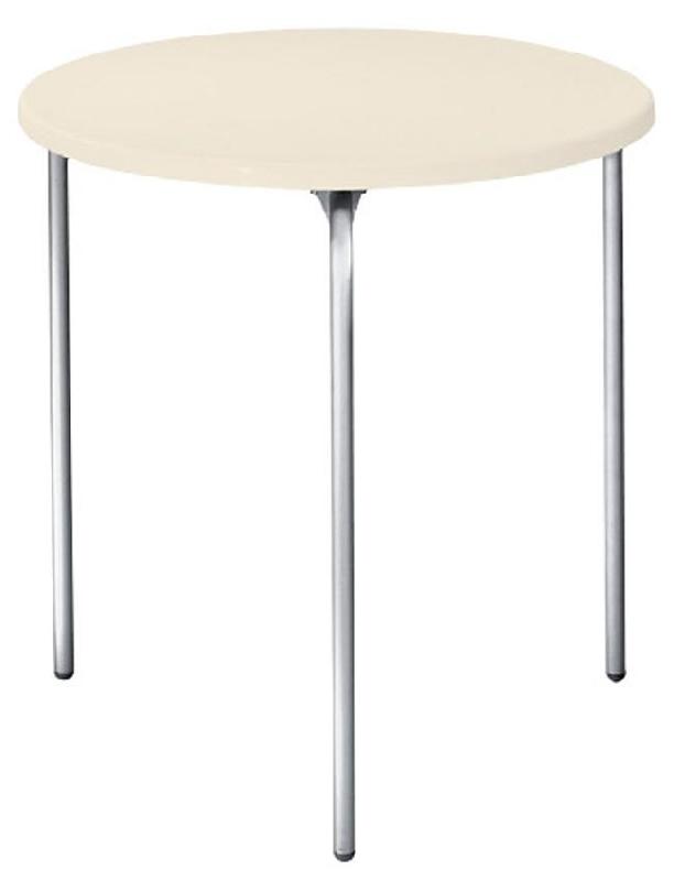 Table Staky - Table ronde 3 pieds - plateau en technopolymère - hauteur 75 cm_0
