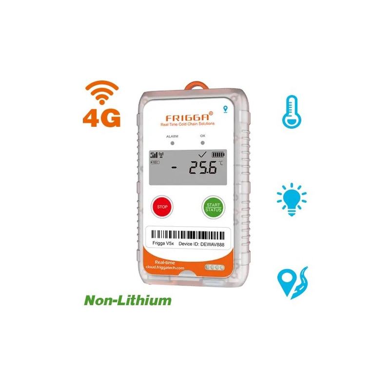 Frigga V5B - Enregistreur de température en temps réel 4G et USB, avec localisation et luminosité_0